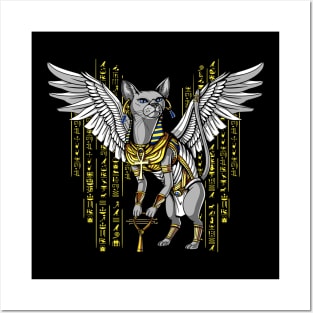 Egyptian Cat Goddess Posters and Art